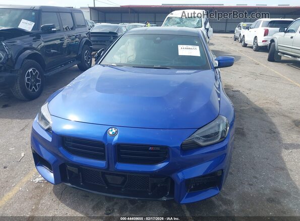 3MF23DM08T8F90070 2026 BMW M2 Blue Առջևի վահանակի տեսք