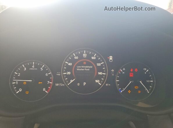 3MVDMBCL0MM302817 2021 MAZDA CX-30 Red Вид щитка приладів