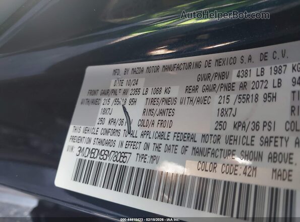 3MVDMBDM9SM780657 2025 MAZDA CX-30 Dark Blue Вид подкапотного пространства