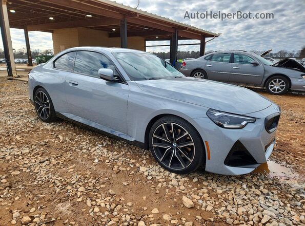 3MW23CM01N8C38736 2022 BMW 2 SERIES Серый Передняя правая четверть