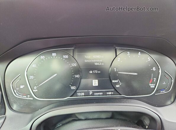 3MW23CM01N8C38736 2022 BMW 2 SERIES Серый Вид щитка приборов