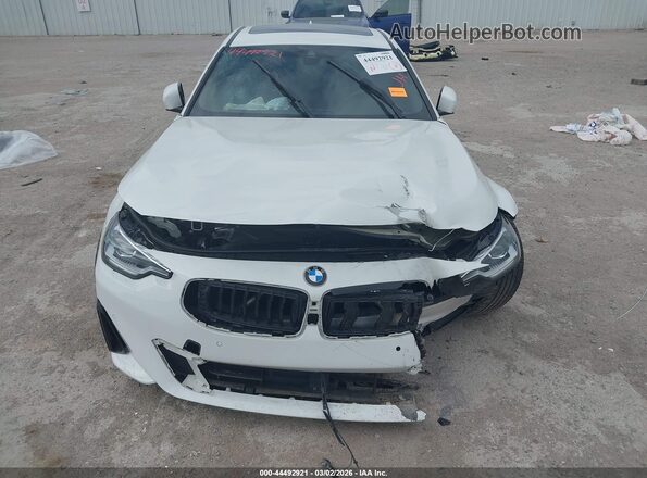 3MW23CM03N8C33814 2022 BMW 2 SERIES White Widok zestawu wskaźników