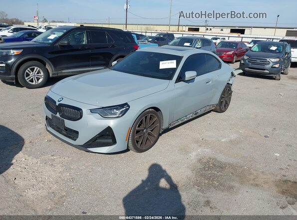 3MW23CM06P8C96120 2023 BMW 2 SERIES Gray Передня ліва чверть