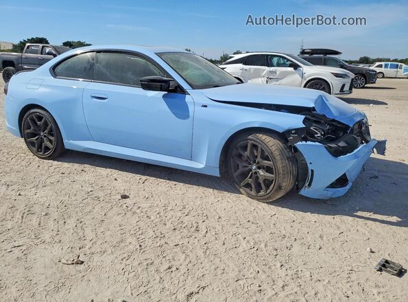3MW43CM05T8F99702 2026 BMW M2 Синий Передняя правая четверть