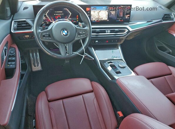 3MW49FF0XR8E23072 2024 BMW M3 Gray Dashboard view