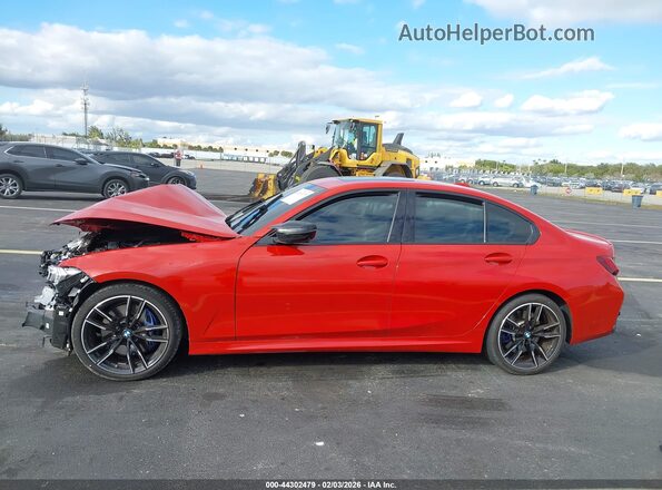 3MW49FS09R8E44761 2024 BMW M3 Red Vista interior de 360 grados