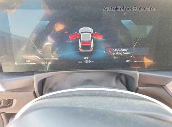3MW53CM03P8C80518 2023 BMW M2 Blue ხელსაწყოთა პანელის ხედი