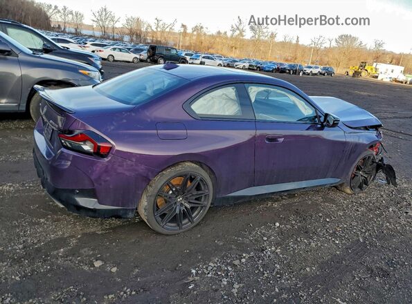 3MW53CM07R8E36935 2024 BMW M2 Purple Trasero derecho