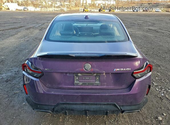 3MW53CM07R8E36935 2024 BMW M2 Purple Vista trasera
