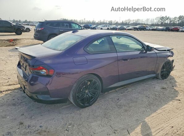 3MW53CM07R8E36935 2024 BMW M2 Purple უკანა მარჯვენა