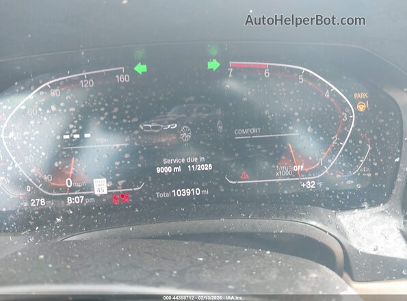 3MW5R1J02L8B11544 2020 BMW 3 SERIES Черный Вид задних сидений