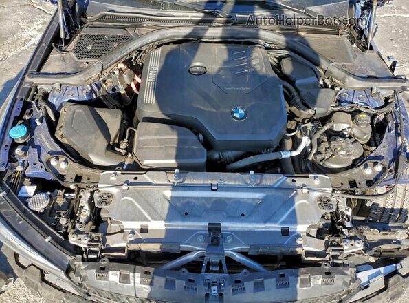 3MW5R1J03M8B56980 2021 BMW 3 SERIES Blue უკანა სალონის ხედი