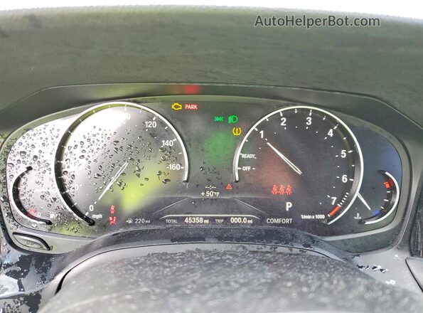 3MW5R1J04L8B33738 2020 BMW 3 SERIES Charcoal Widok zestawu wskaźników
