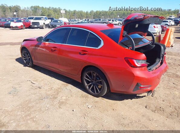 3MW5R1J07M8C04691 2021 BMW 3 SERIES Red Tył lewy
