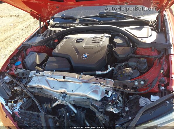 3MW5R1J07M8C04691 2021 BMW 3 SERIES Red Widok z tyłu