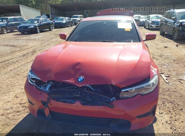 3MW5R1J07M8C04691 2021 BMW 3 SERIES Red Widok zestawu wskaźników