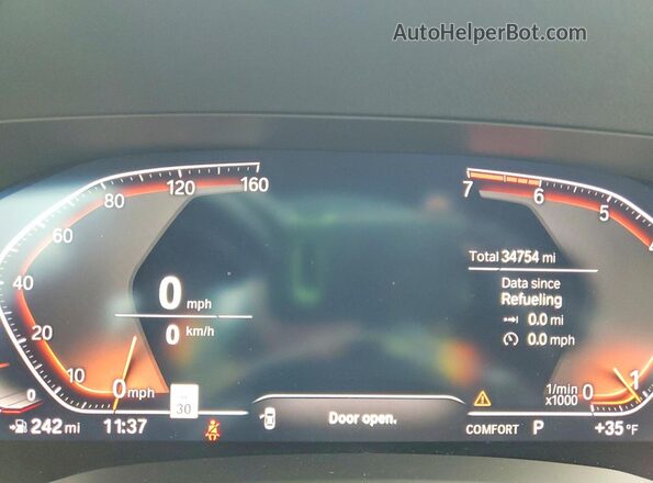 3MW5R7J05N8C24331 2022 BMW 3 SERIES Оранжевый Вид щитка приборов