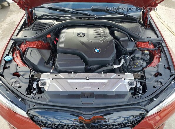3MW5R7J05N8C24331 2022 BMW 3 SERIES Оранжевый Вид задней части салона