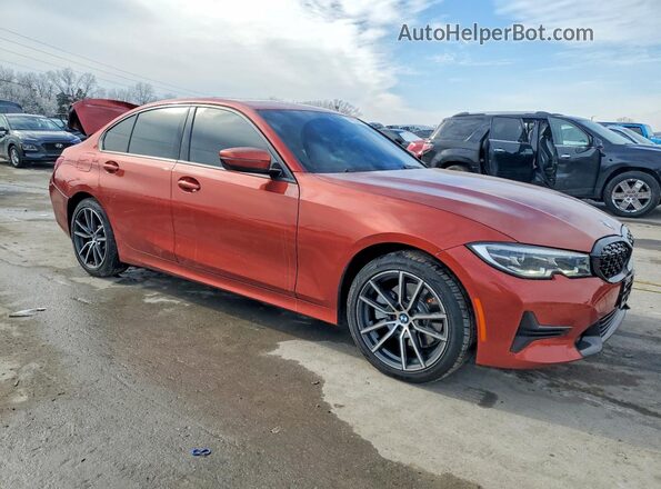 3MW5R7J05N8C24331 2022 BMW 3 SERIES Оранжевый Передняя правая четверть