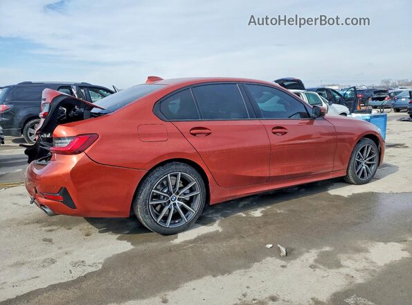 3MW5R7J05N8C24331 2022 BMW 3 SERIES Оранжевый Задняя правая четверть