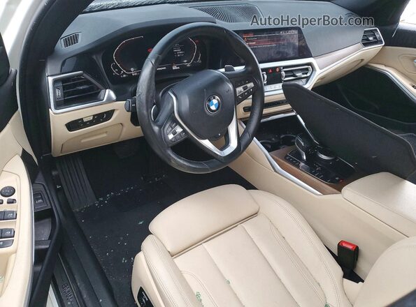 3MW5R7J07L8B09923 2020 BMW 3 SERIES White Widok deski rozdzielczej