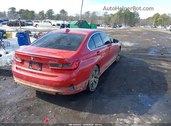 3MW5R7J07M8B73896 2021 BMW 3 SERIES Red Tył prawy