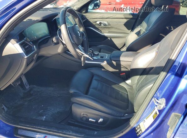 3MW5R7J07N8C40756 2022 BMW 3 SERIES Blue Սալոնի դիմացի տեսք