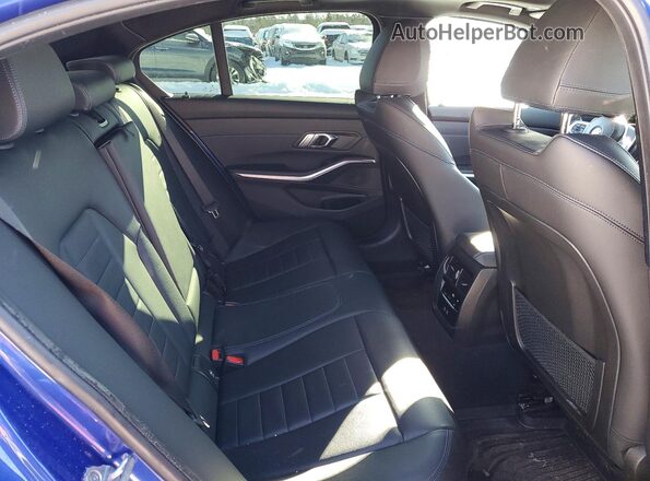 3MW5R7J07N8C40756 2022 BMW 3 SERIES Blue Հետևի նստատեղերի տեսք