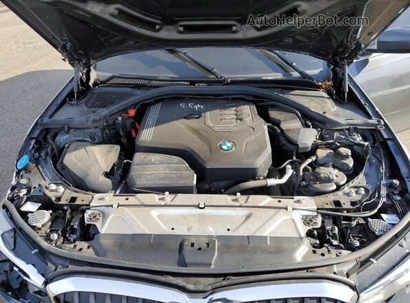 3MW5R7J09M8B55514 2021 BMW 3 SERIES Gray Vista interior trasera