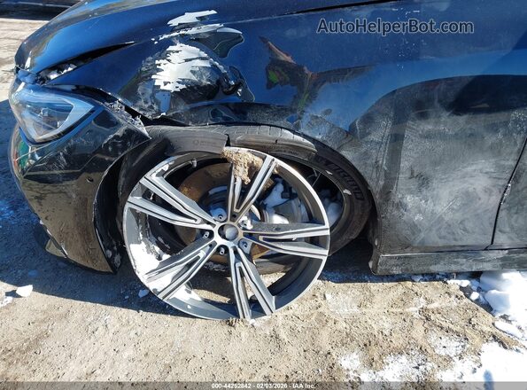 3MW5R7J0XM8B48166 2021 BMW 3 SERIES Black Front view