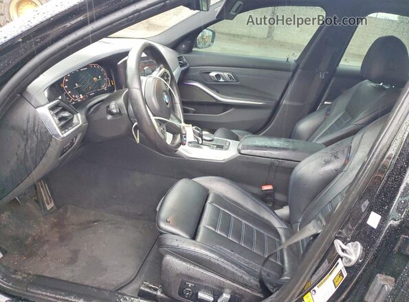 3MW5U7J00M8B85337 2021 BMW M3 Black Vista interior delantera
