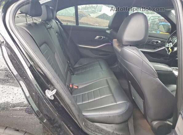 3MW5U7J00M8B85337 2021 BMW M3 Black Vista de los asientos traseros