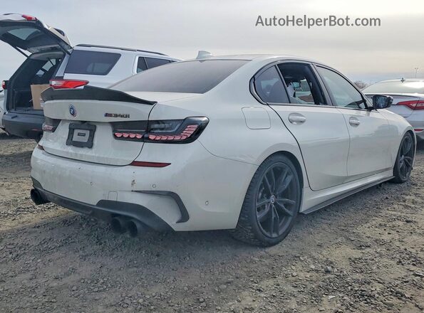 3MW5U7J03M8B55703 2021 BMW M3 White Հետևի աջ
