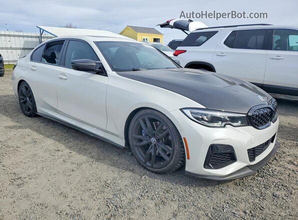 3MW5U7J03M8B55703 2021 BMW M3 White Առջևի աջ