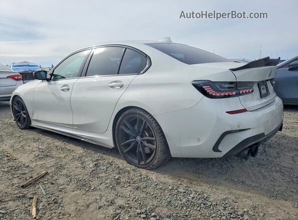 3MW5U7J03M8B55703 2021 BMW M3 White Հետևի ձախ