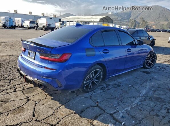 3MW5U7J09M8B63546 2021 BMW M3 Blue Trasero derecho