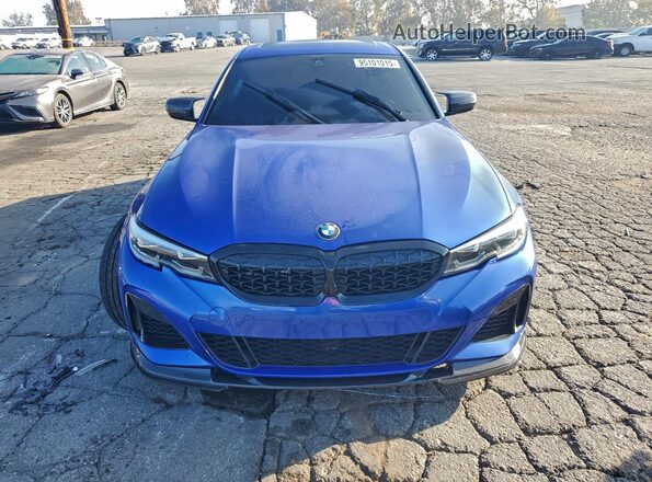 3MW5U7J09M8B63546 2021 BMW M3 Blue Vista frontal