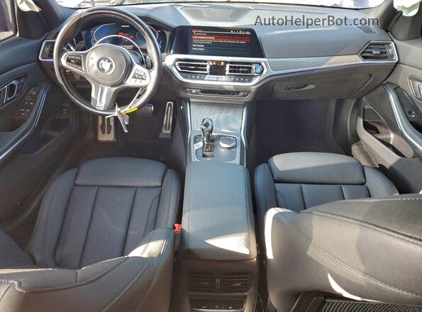 3MW5U7J09M8B63546 2021 BMW M3 Blue Vista del salpicadero