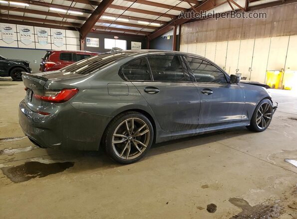 3MW5U9J09M8B61422 2021 BMW M3 Gray Հետևի աջ