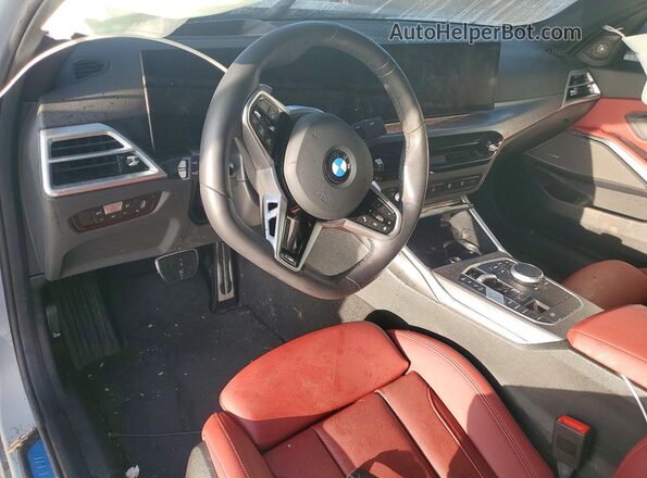 3MW89CW00S8E98384 2025 BMW 3 SERIES Gray Widok deski rozdzielczej