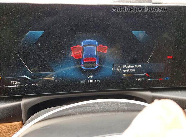 3MW89FF05R8E01160 2024 BMW 3 SERIES Blue Vista del cuadro de instrumentos