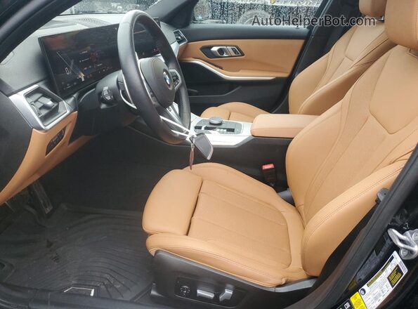 3MW89FF06P8D48112 2023 BMW 3 SERIES Black წინა სალონის ხედი