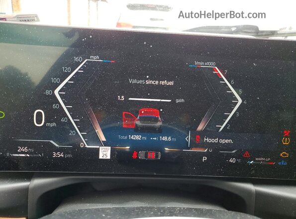 3MW89FF0XP8D77046 2023 BMW 3 SERIES Gray ხელსაწყოთა პანელის ხედი