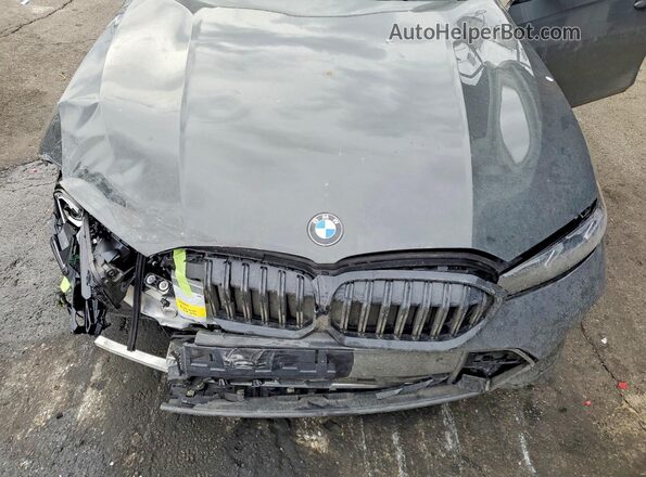 3MW89FF0XP8D77046 2023 BMW 3 SERIES Gray უკანა სალონის ხედი