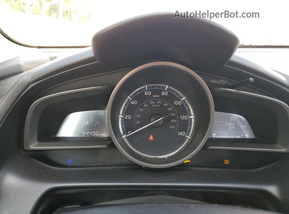3MYDLBYV0KY527759 2019 TOYOTA YARIS White Вид щитка приладів