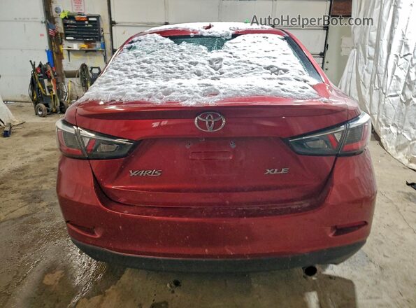 3MYDLBYV4KY510799 2019 TOYOTA YARIS Red Vista trasera