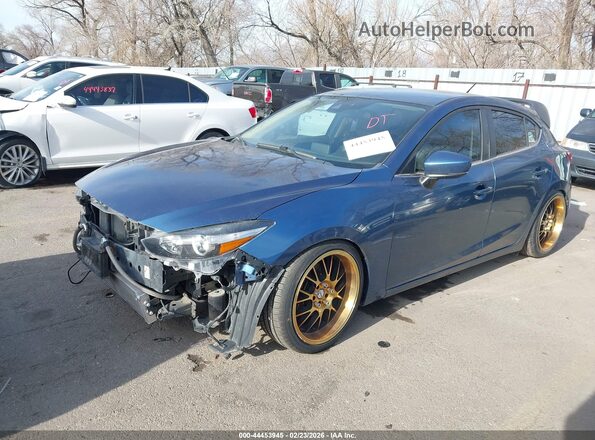 3MZBN1L73HM108935 2017 MAZDA 3 Blue Передня ліва чверть