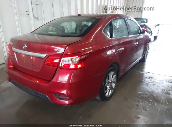 3N1AB7AP0HL655814 2017 NISSAN SENTRA Красный Задняя правая четверть