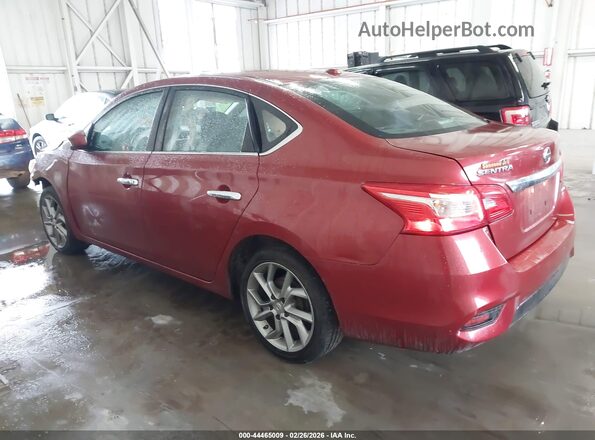 3N1AB7AP0HL655814 2017 NISSAN SENTRA Красный Панорамный вид салона 360°