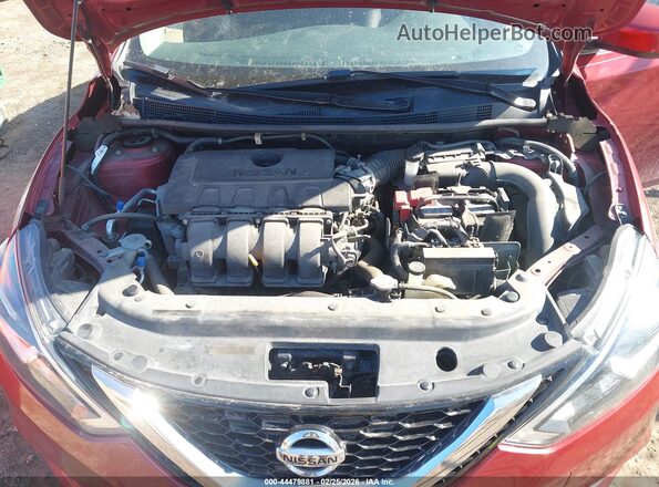 3N1AB7AP0HY252726 2017 NISSAN SENTRA Красный Вид сзади